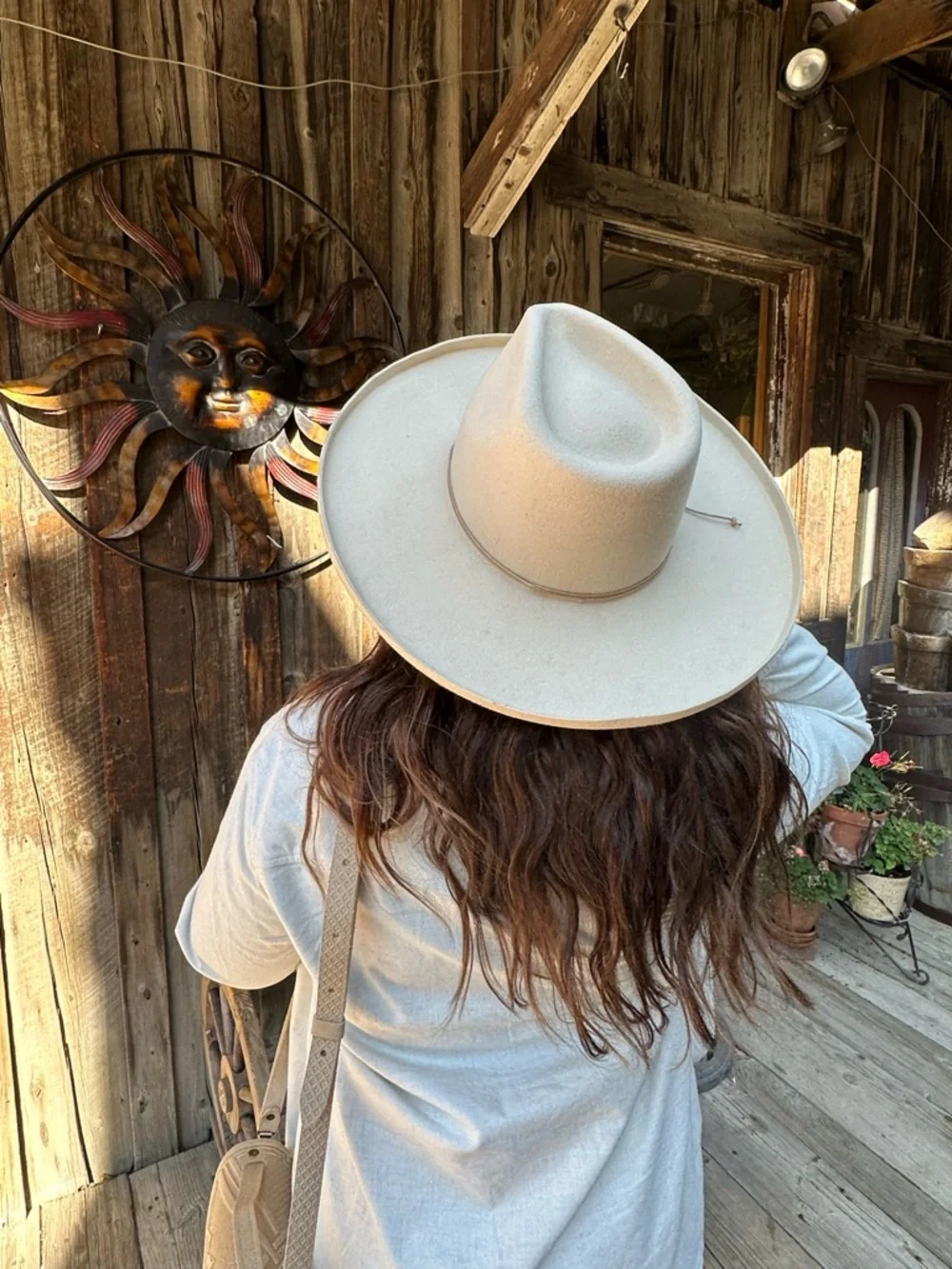 Gigi Pip Amelia Wide-Brim Felt Hat in Cream - Picture 5 of 6